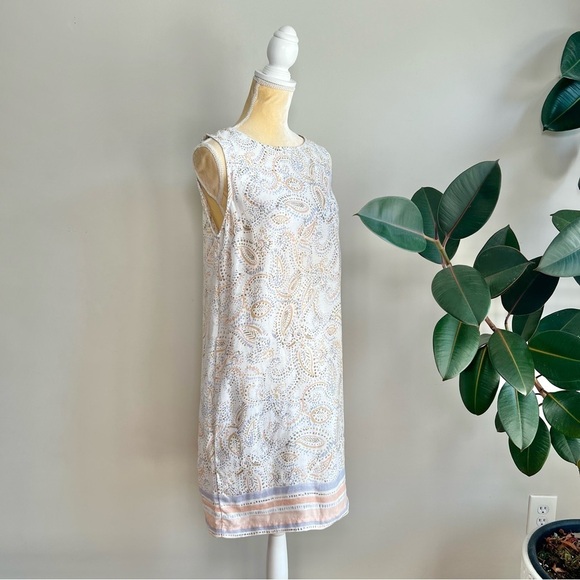 Rachel Ashwell Paisley Print Linen Pocket Dress Large - Picture 4 of 6